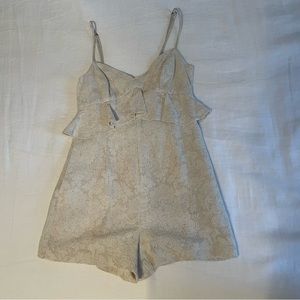 Cream BCBG Romper never worn! size 0